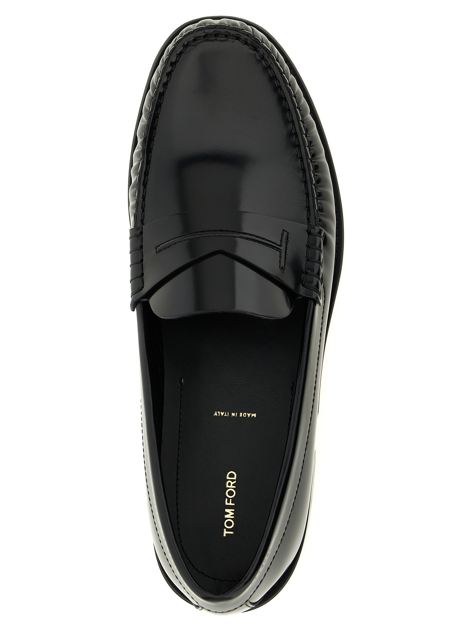TOM FORD - TOM FORD - Shiny leather loafers - Men’s Shoes