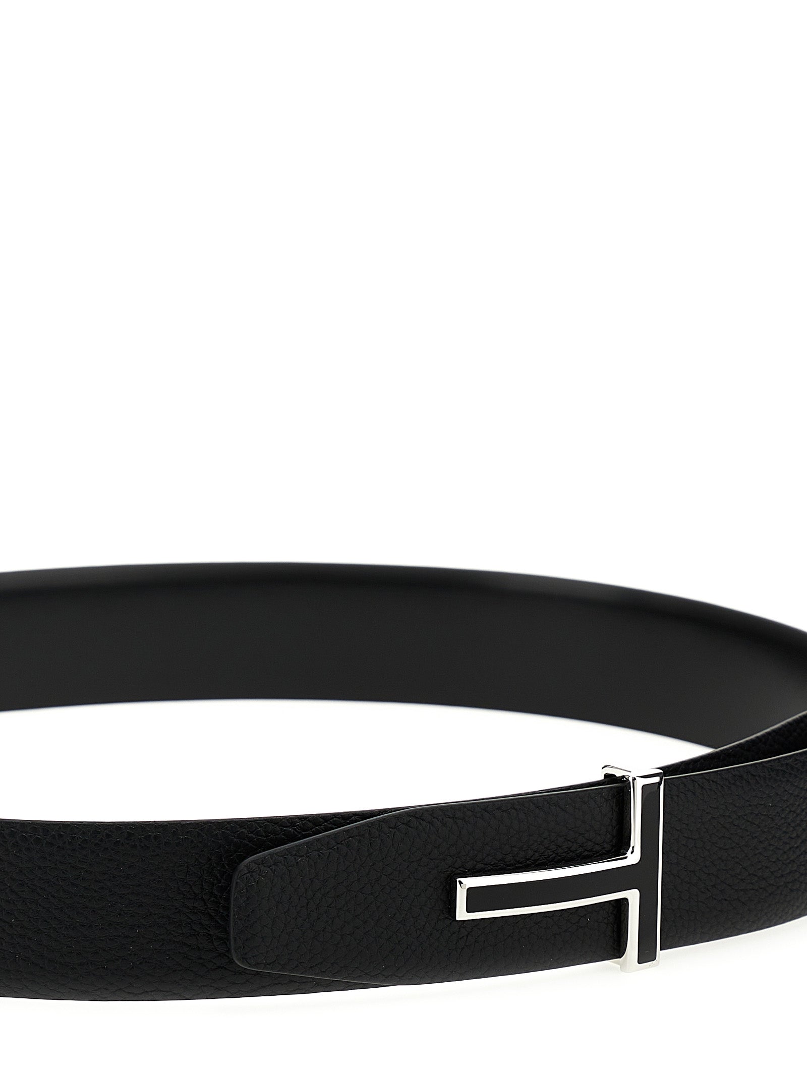 TOM FORD - TOM FORD - Logo leather belt - Men’s Accessories