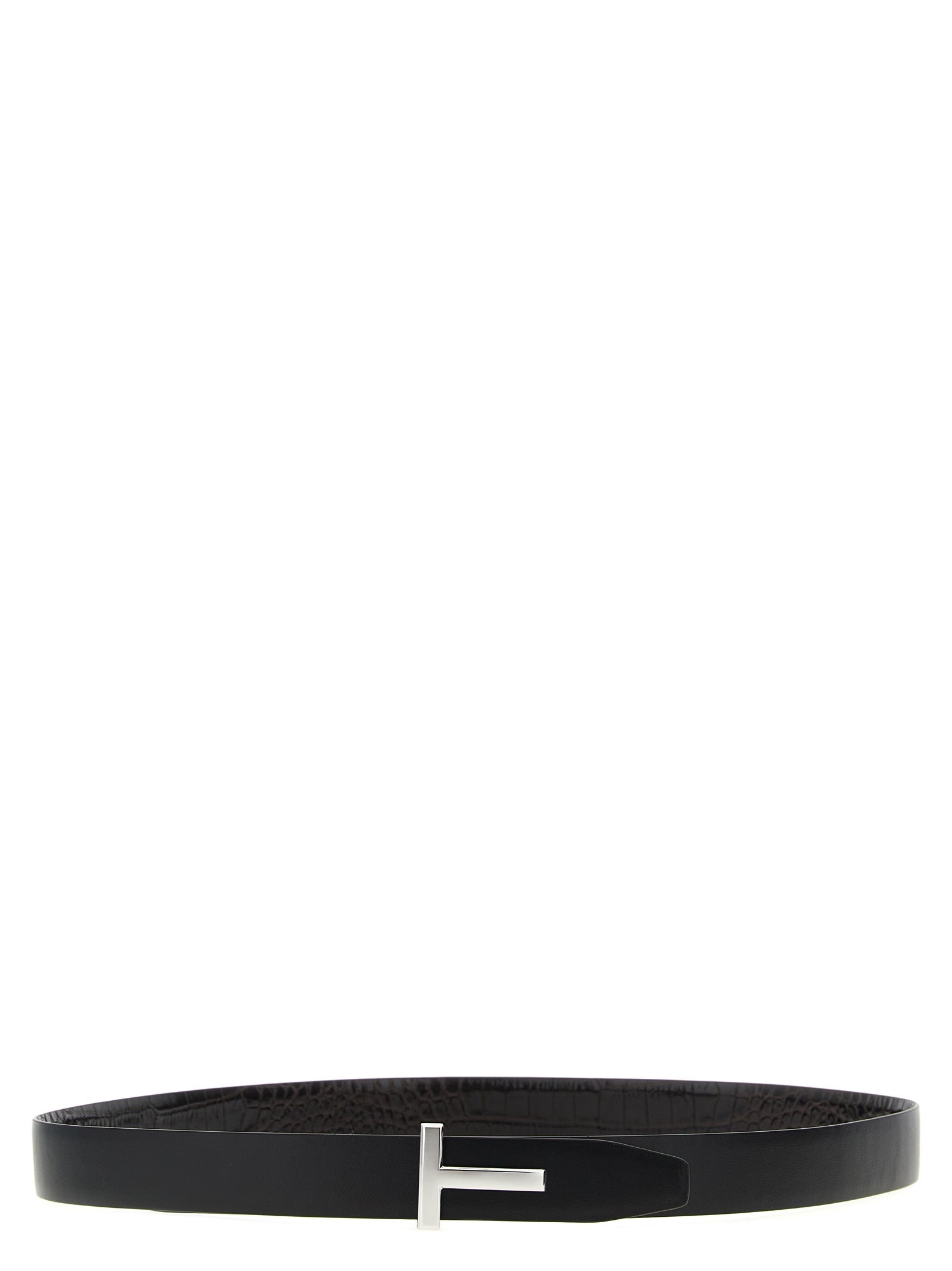 TOM FORD - TOM FORD - Reversible crocodile leather belt - Men’s Accessories