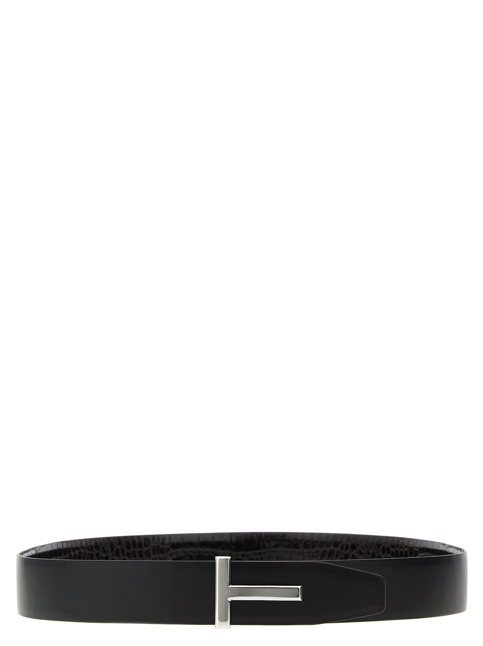 TOM FORD - TOM FORD - Reversible crocodile leather belt - Men’s Accessories