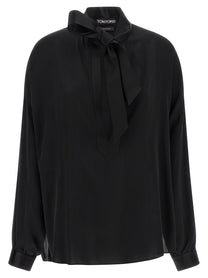 TOM FORD - TOM FORD - Lavallière neck blouse - Women’s Tops