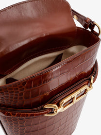 TOM FORD - Leather Bucket Bag With Whitney T Logo - Home-&gt;Woman-&gt;Bags-&gt;Bucket Bags