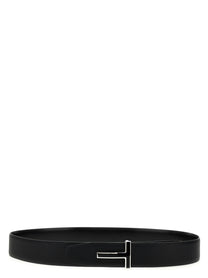 TOM FORD - TOM FORD - Logo leather belt - Men’s Accessories