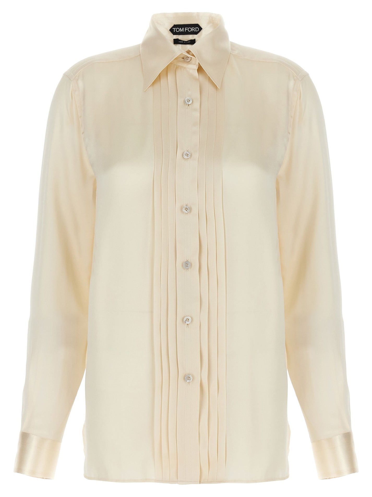 TOM FORD - TOM FORD - Pleated plastron shirt - Women’s Tops