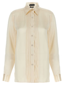 TOM FORD - TOM FORD - Pleated plastron shirt - Women’s Tops