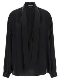 TOM FORD - TOM FORD - Lavallière neck blouse - Women’s Tops
