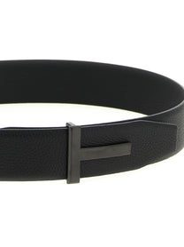 TOM FORD - TOM FORD - Hammered leather belt - Men’s Accessories
