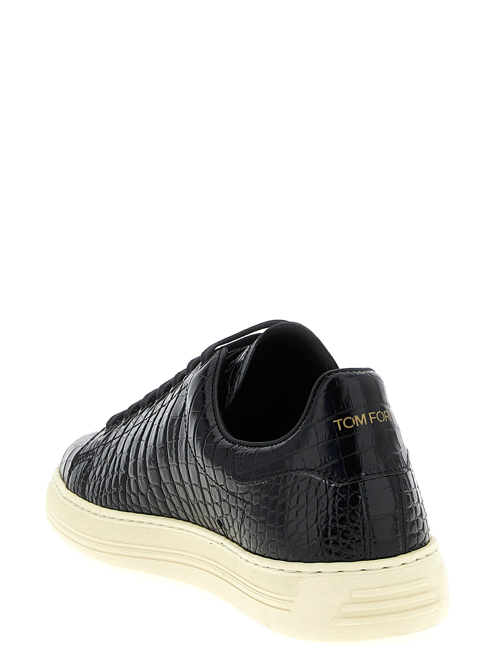 TOM FORD - TOM FORD - Crocodile print sneakers - Men’s Shoes