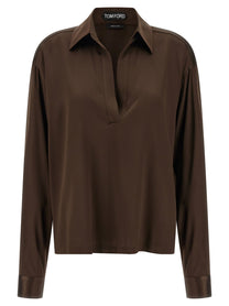 TOM FORD - TOM FORD - Silk polo shirt - Women’s Tops
