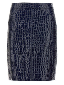 TOM FORD - TOM FORD - Croc print skirt - Women’s Clothing