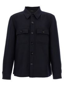 TOM FORD - TOM FORD - ’Double Splittable Light Wool’ overshirt - Men’s Tops