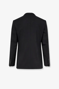 Tom Ford men’s Atticus black wool blazer with sleek structured silhouette and subtle texture