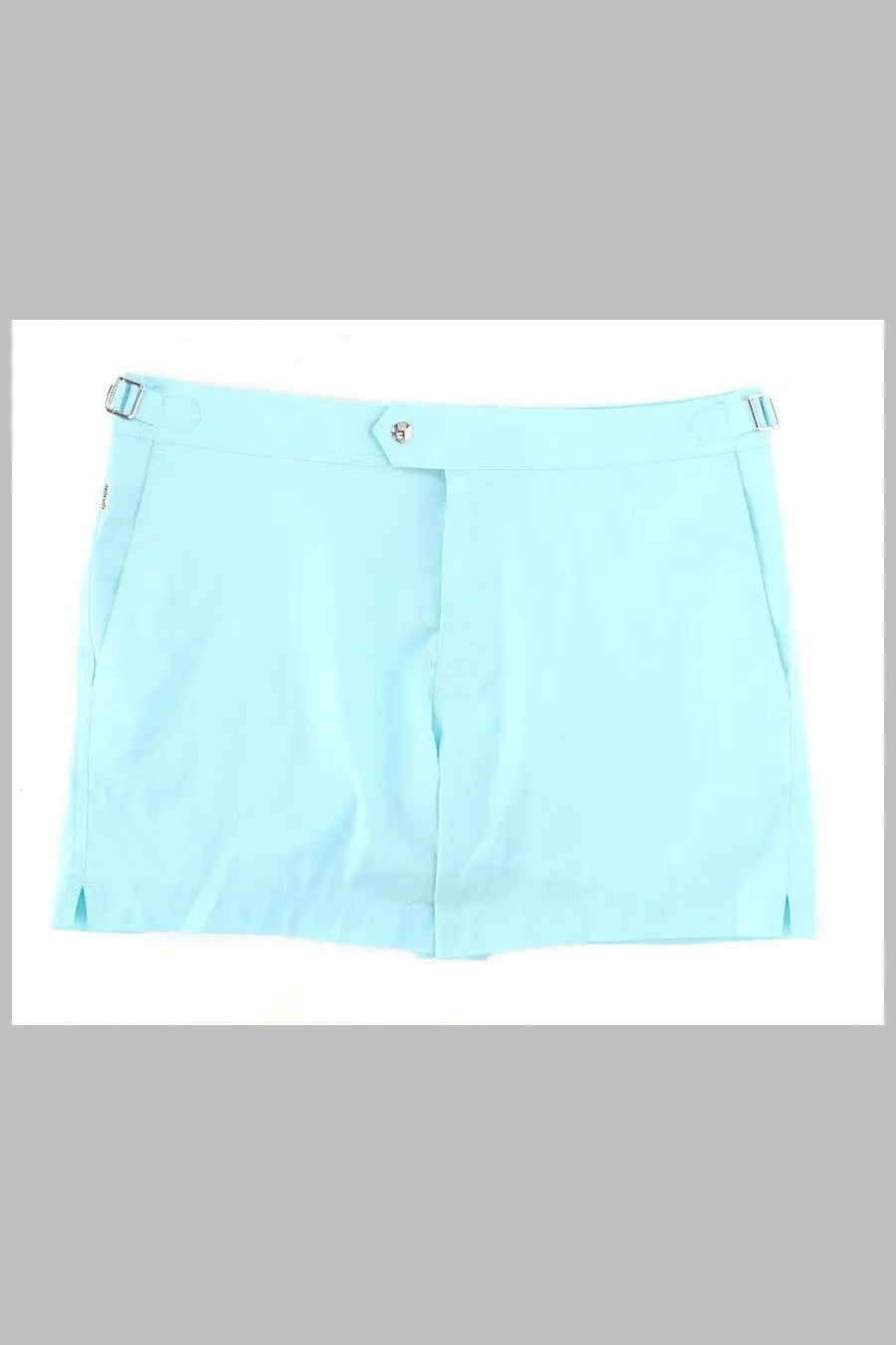 Tom ford men’s costume da bagno micro blue light blue shorts with sleek tailored design and adjustable side buckles