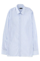 Tom Ford Men's Cotton Shirt Blue