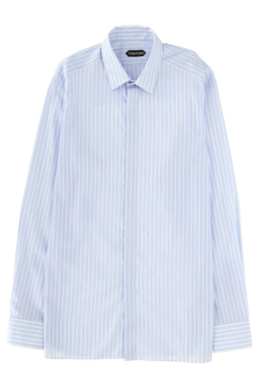 Tom Ford Men's Cotton Shirt Blue