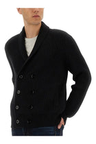 Tom Ford Men's Double Breasted Cardigan Black, view 4