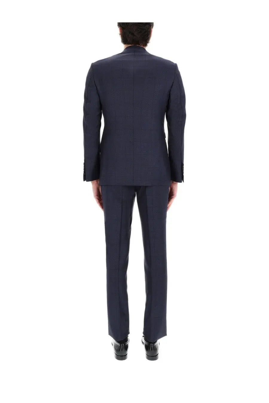 Tom Ford Men's Grand Overcheck Shelton Suit Blue, view 5