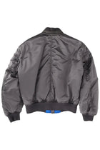Tom Ford Men's Silk Bomber Jacket Grey, view 2