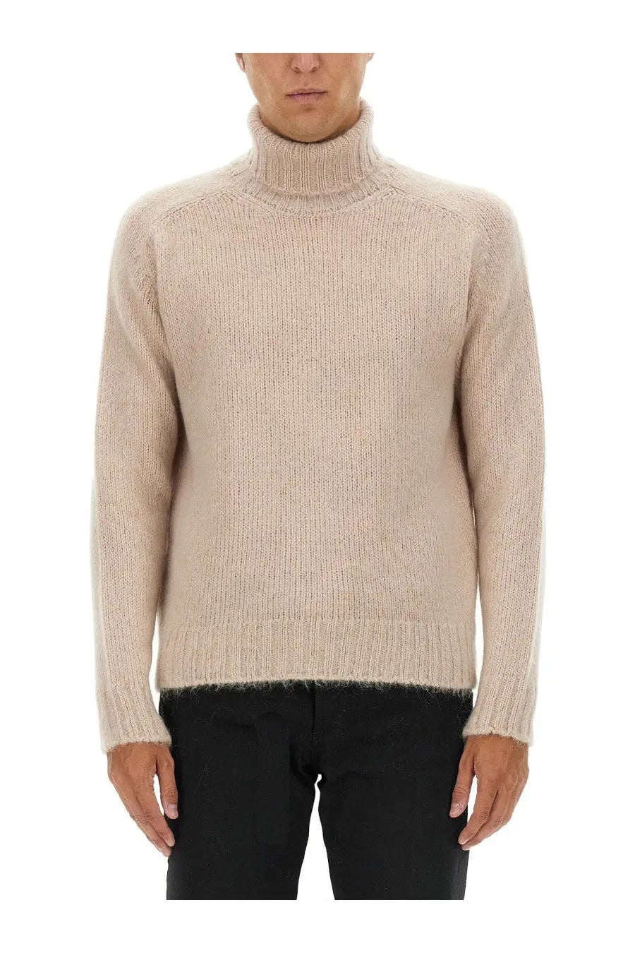Tom Ford Men's Turtleneck Shirt Beige
