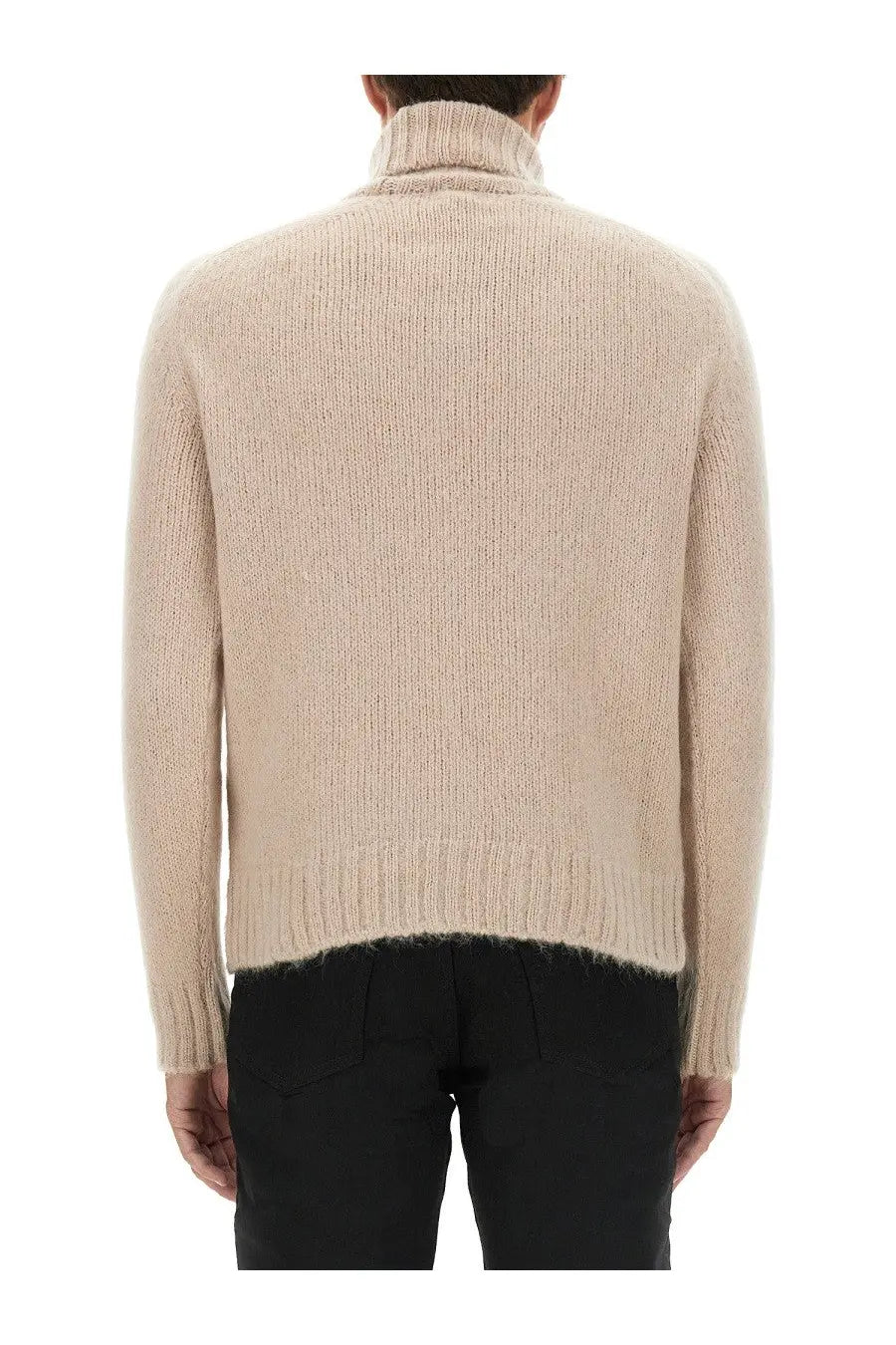 Tom Ford Men's Turtleneck Shirt Beige, view 3