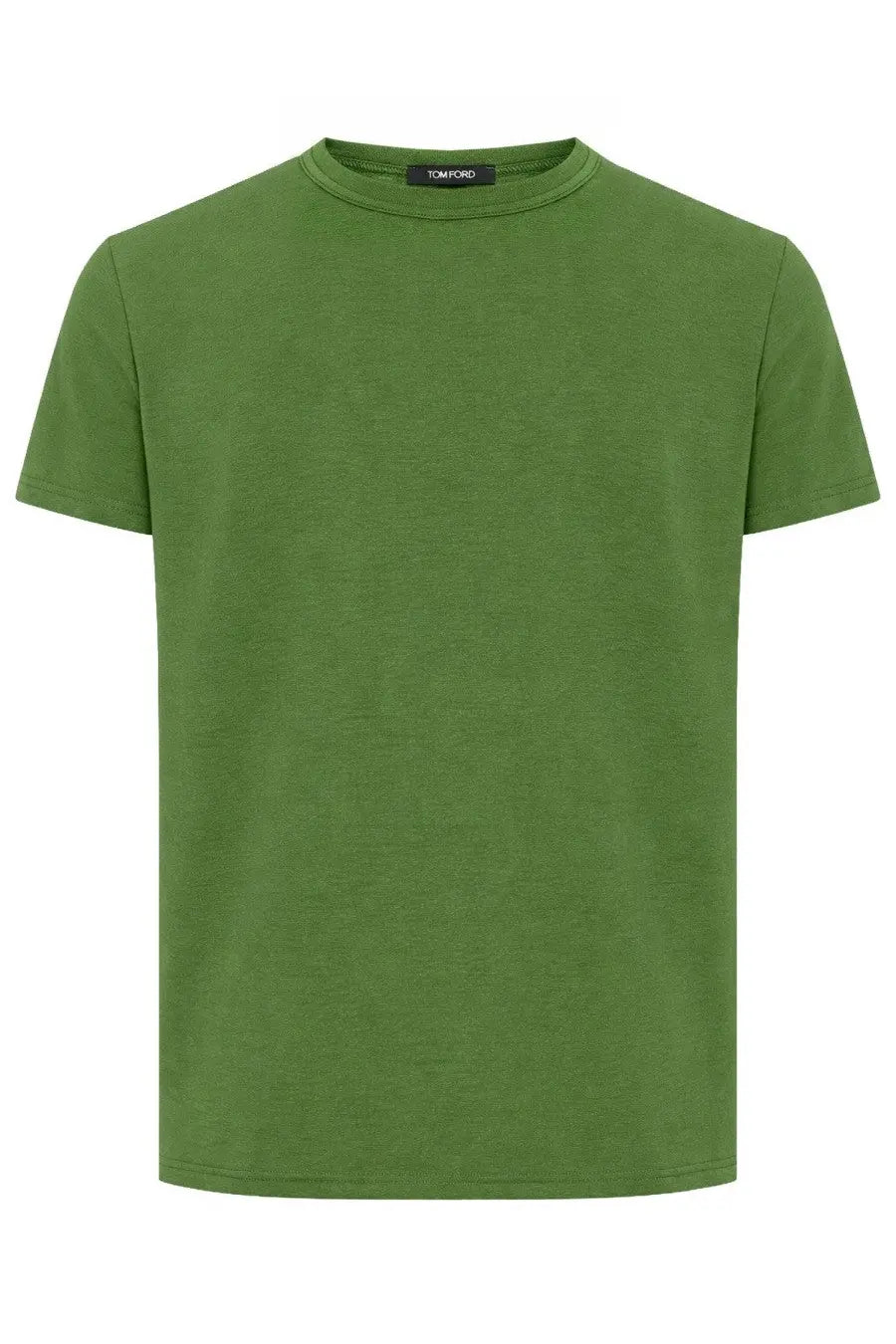 Tom ford men’s olive green cotton crew neck t-shirt for casual wear in a soft breathable fabric