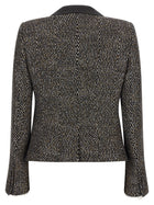Tom Ford Tweed Boyfriend Jacket Black, view 2