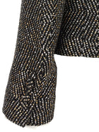 Tom Ford Tweed Boyfriend Jacket Black, view 4