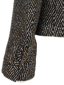 Tom Ford Tweed Boyfriend Jacket Black, view 4