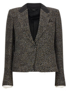 Tom Ford Tweed Boyfriend Jacket Black
