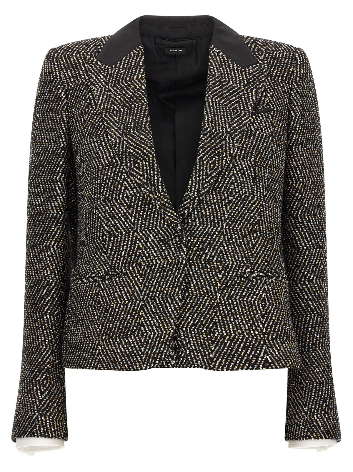 Tom Ford Tweed Boyfriend Jacket Black