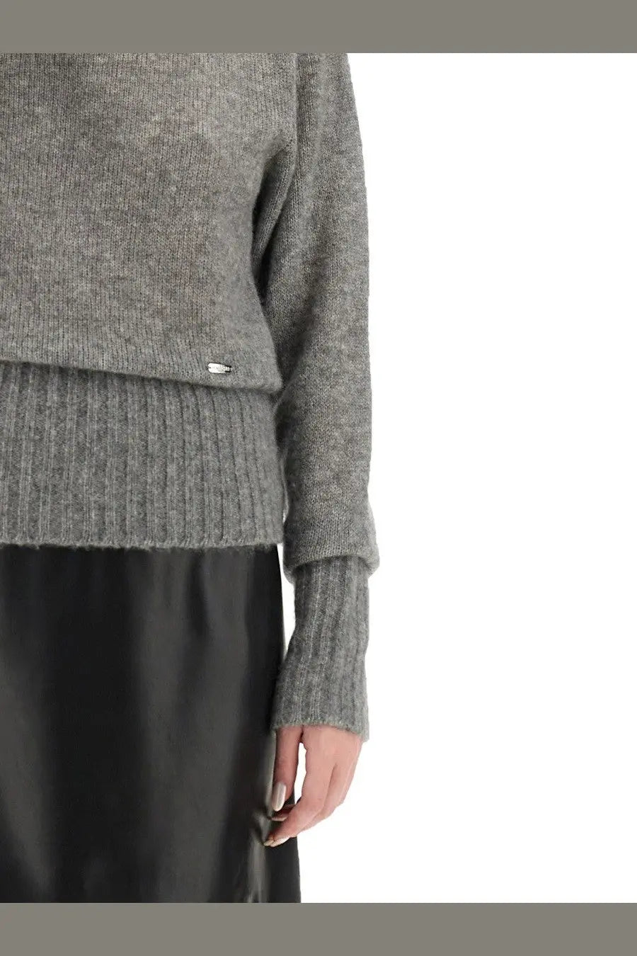 Tom Ford Women's Boat Neck Sweater Grey, view 4