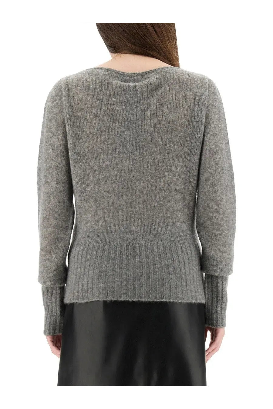 Tom Ford Women's Boat Neck Sweater Grey, view 3