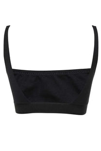 Tom Ford women’s bralette in black with thin straps and a ribbed modale firmata band