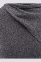Tom Ford Women's Cashmere and Cotton Turtleneck Sweater Grey, view 5