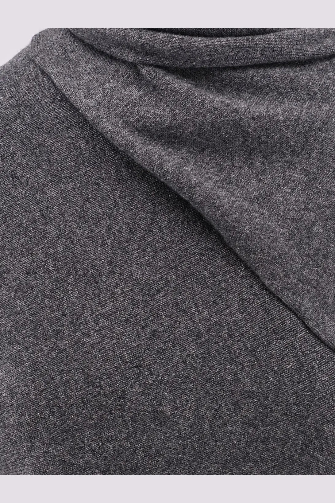 Tom Ford Women's Cashmere and Cotton Turtleneck Sweater Grey, view 5