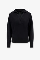 Tom Ford Women's Cashmere Polo Shirt Sweater Black