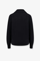 Tom Ford Women's Cashmere Polo Shirt Sweater Black, view 2