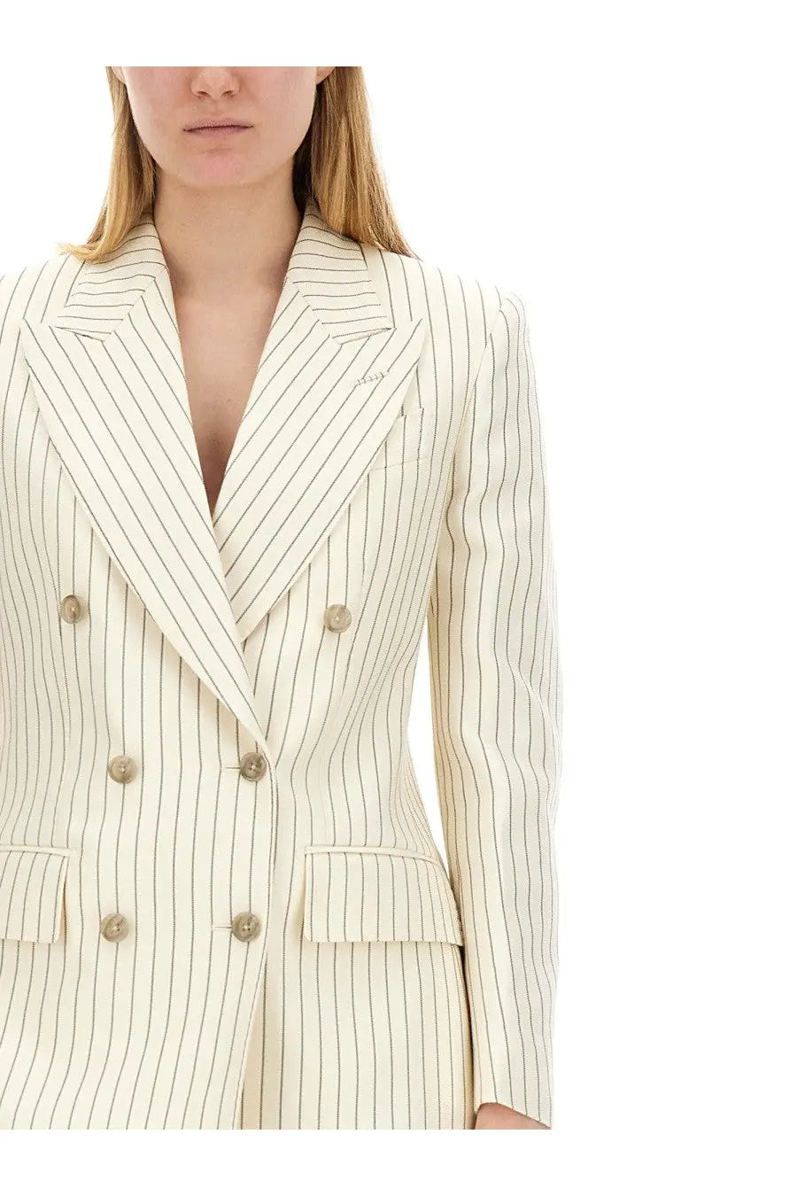 Tom Ford Women's Double Breasted Jacket Wallis Pink, view 4