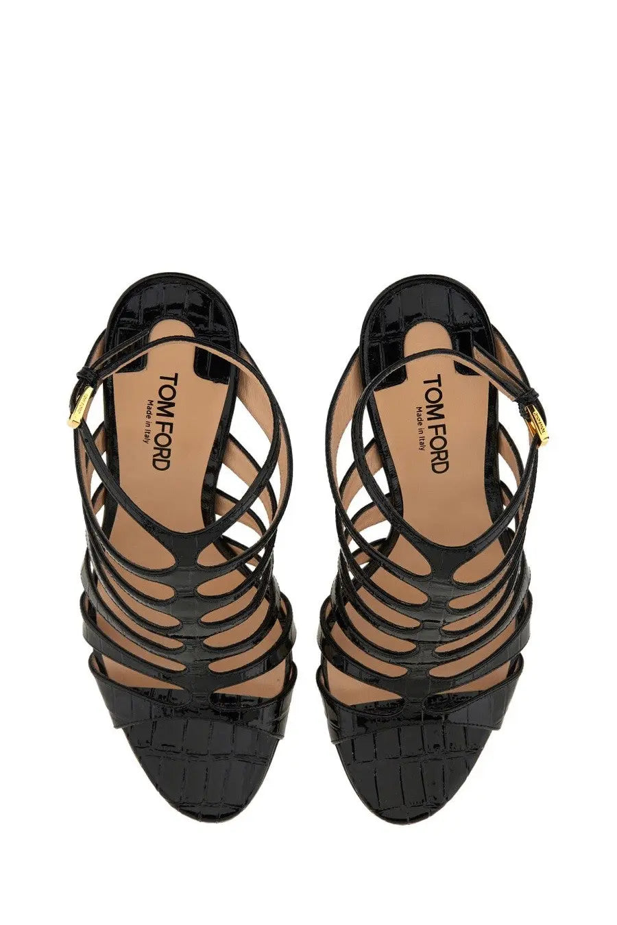 Tom Ford Women's Leather Sandal Black, view 5