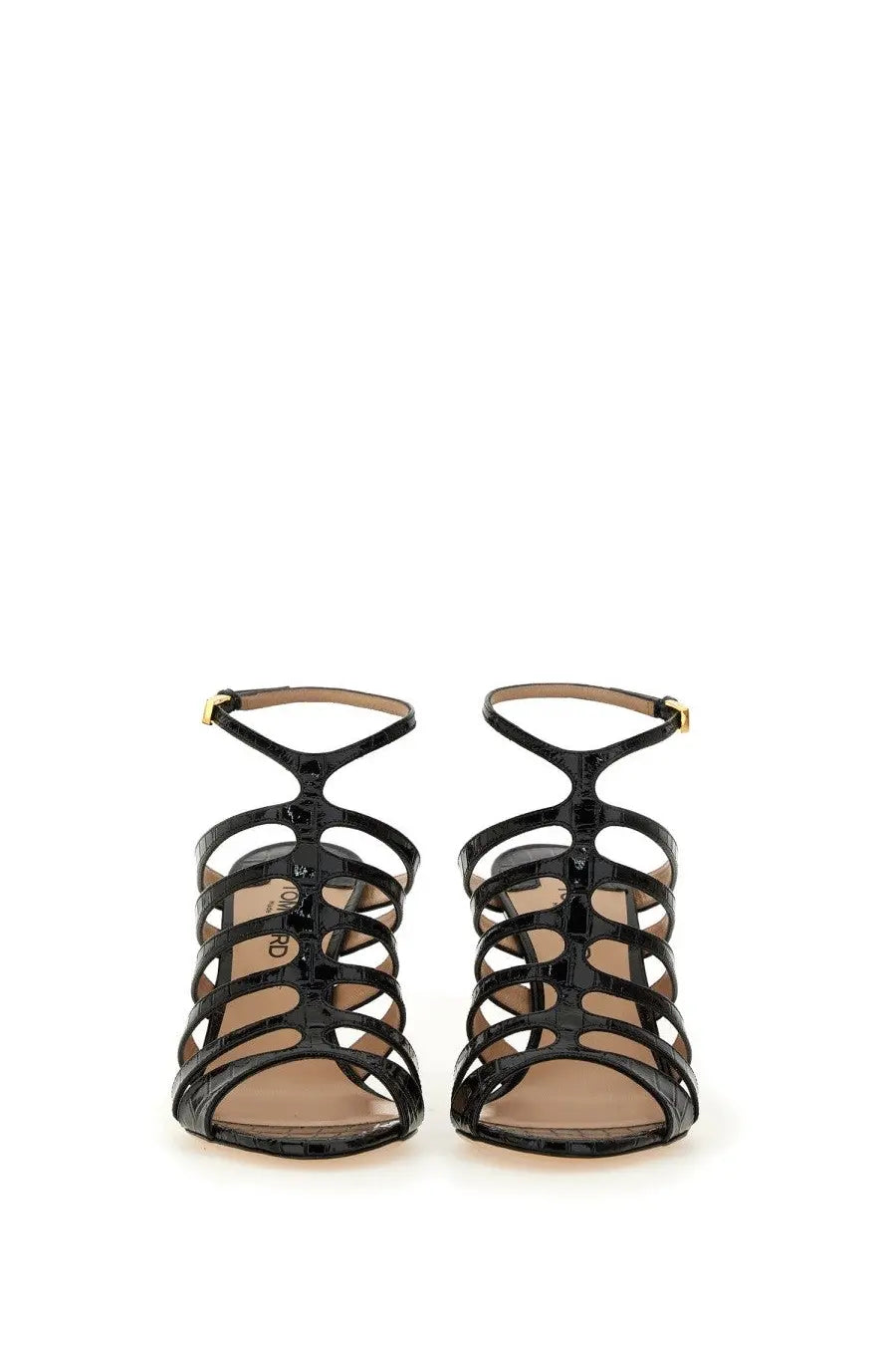 Tom Ford Women's Leather Sandal Black, view 4