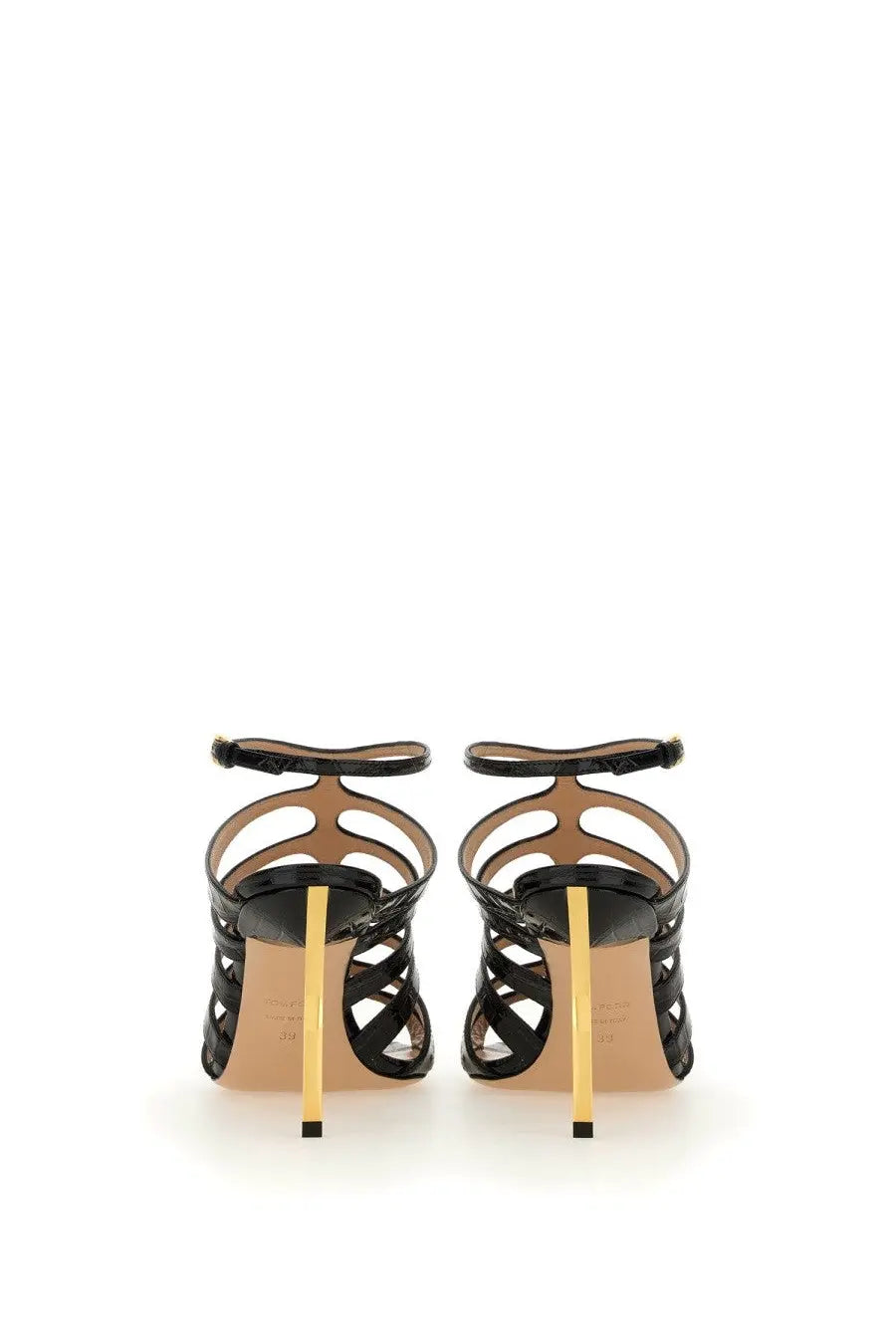Tom Ford Women's Leather Sandal Black, view 3