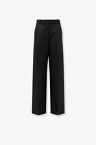 Tom Ford Women's Pleated Wool Trousers Black