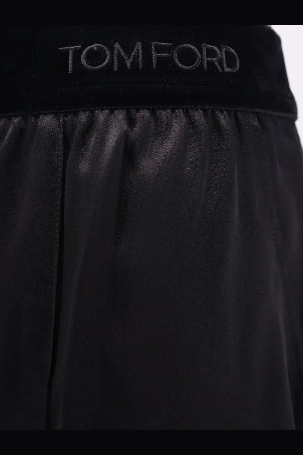 Tom Ford Women's Pyjamas Stretch Satin Trousers Black, view 5