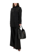 Tom Ford Women's Stretch Silk Satin Shirt Black, view 2