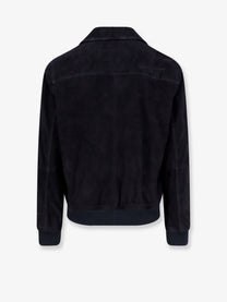 ARMA Men's Tomme Reversibile Suede Jacket Blue