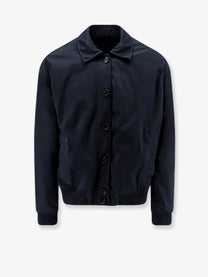 ARMA Men's Tomme Reversibile Suede Jacket Blue