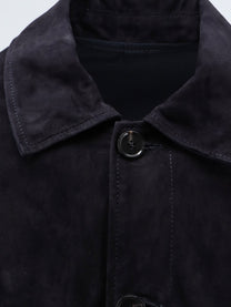 ARMA Men's Tomme Reversibile Suede Jacket Blue