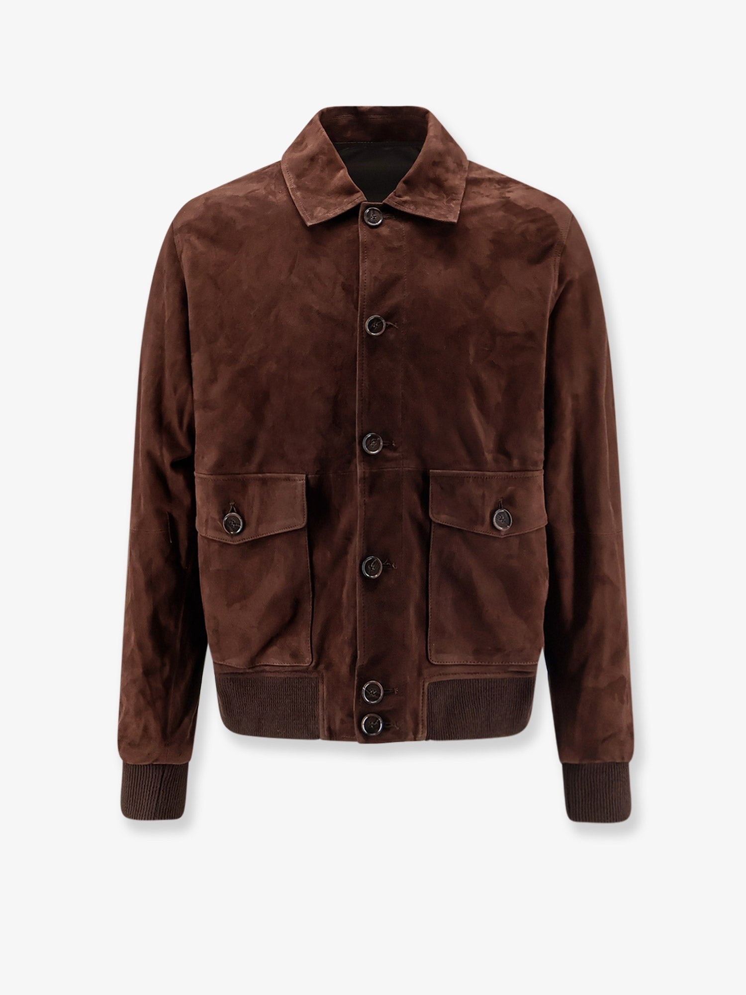 ARMA Men's Tomme Reversible Suede Jacket Brown