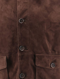 ARMA Men's Tomme Reversible Suede Jacket Brown