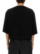 Champion X Rick Owens Men's Tommy Cropped Shirt Black, view 3